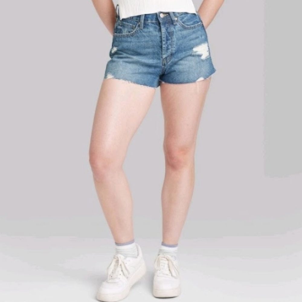 Women's Blue Denim Shorts